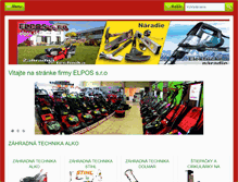Tablet Screenshot of elpos.sk